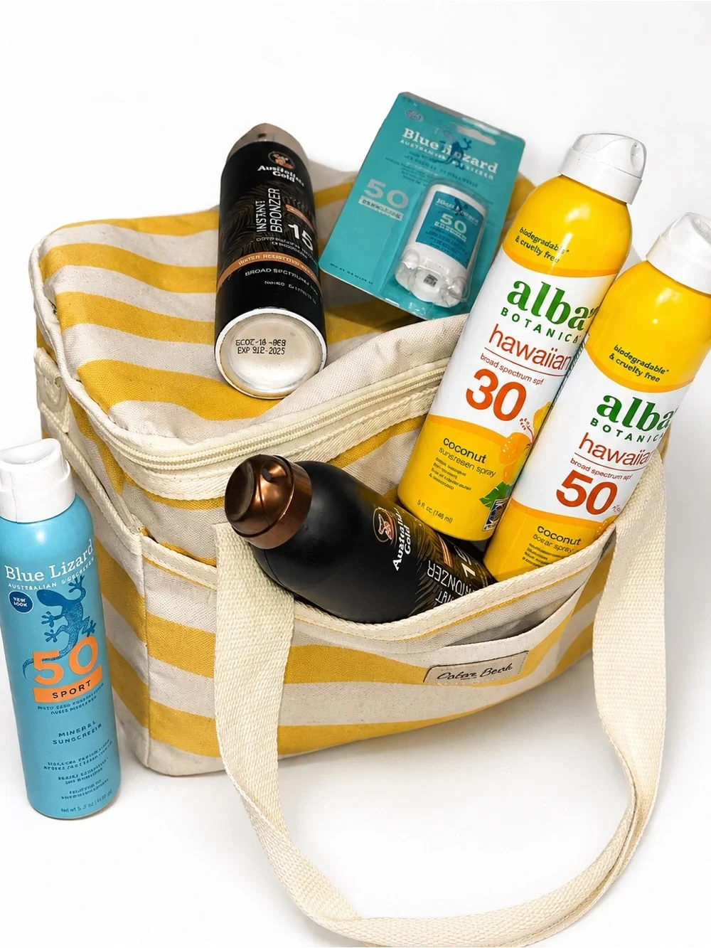 Summer Beach Tote SPF 30 & 50 Blue Lizard Alba Botanica Australian Gold - Picture 2 of 4